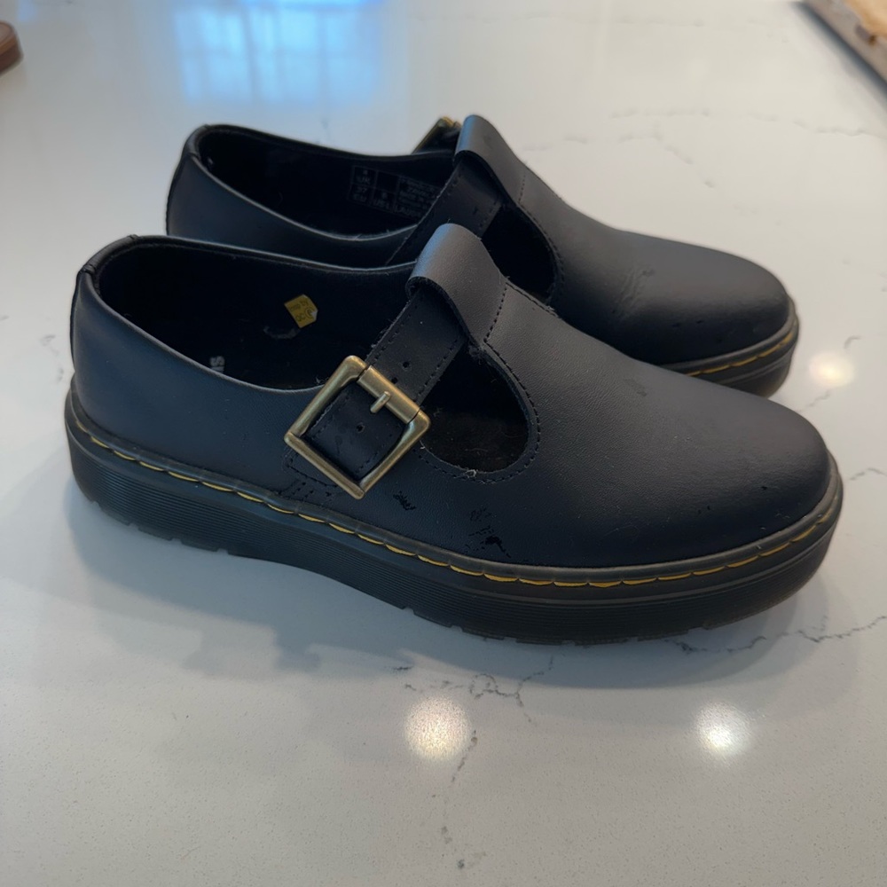 Dr. Martens Black Mary Jane Buckle Shoes